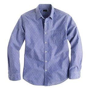 J. Crew Shirts - J. Crew Chambray shirt in blue dot J. Crew Shirts - J. Crew Chambray shirt in blue dot